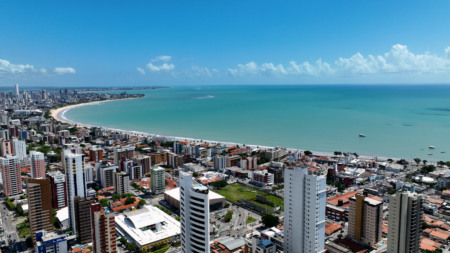 Northeastern Brazil Skyline At Joao Pessoa In Paraiba Brazil. Northeastern Brazil Skyline At Joao Pessoa In Paraiba Brazil.