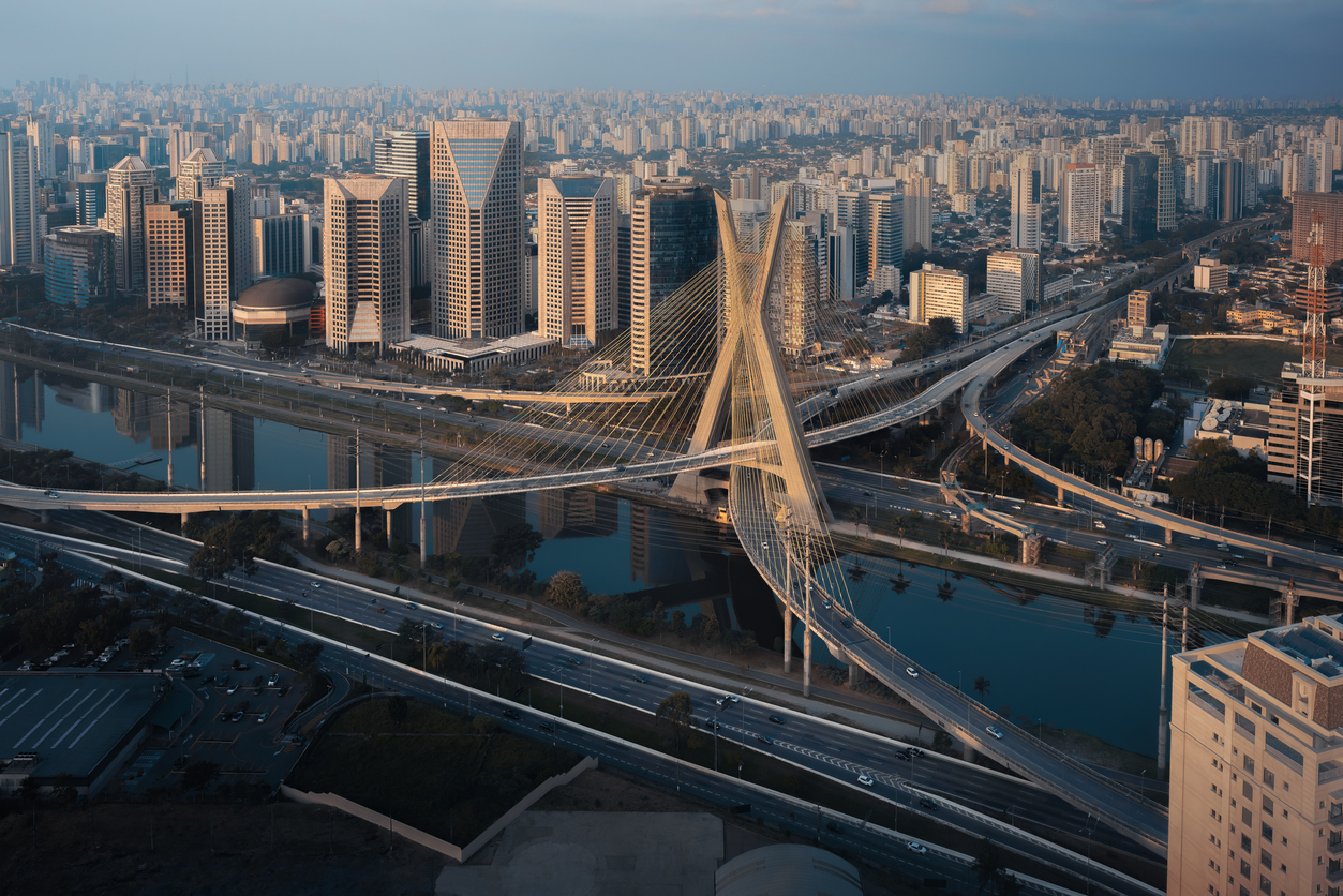vista aerea da cidade de sao paulo