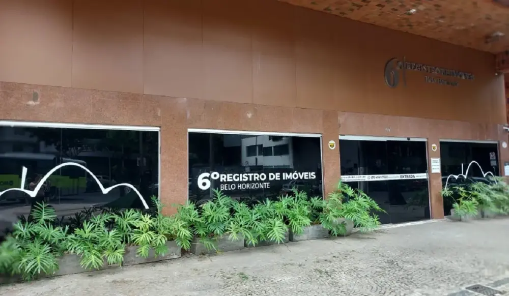 Fachada de cartório de registro de imóveis em Belo Horizonte. Fachada de cartório de registro de imóveis em Belo Horizonte.